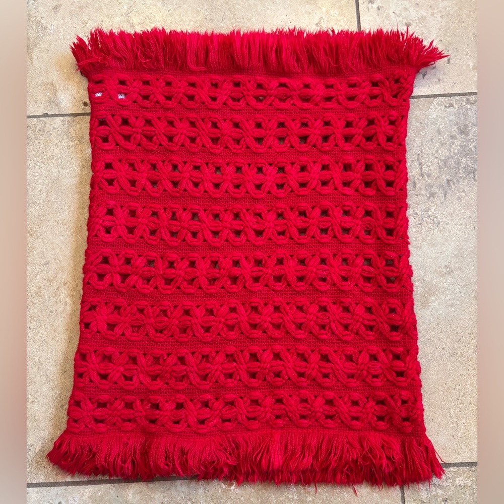 American Eagle Infinity Knit Red Scarf One Size